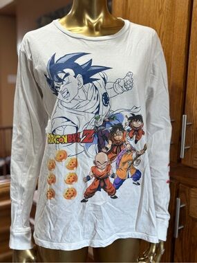 Dragon Ball Z White Long-Sleeve Kids' Graphic Tee